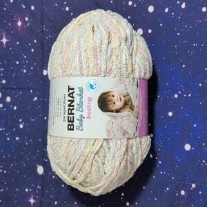 1 New Skein Yarnspirations Bernat Baby Blanket Frosting Yarn GOLDEN HOUR
